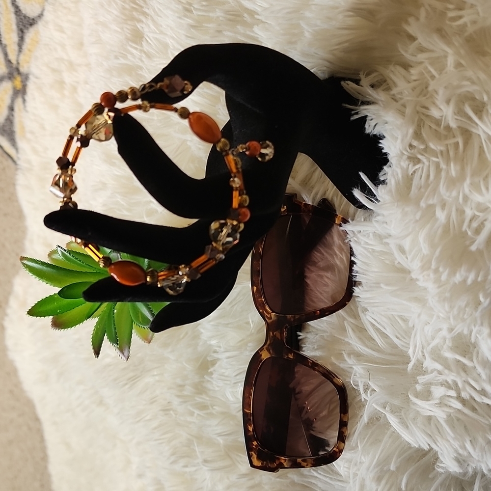 Beautiful Handcrafted Beaded Double Loop Wrap Bra… - image 1